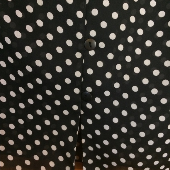 Vintage Shear Peri Petites Polka Dot Top - Picture 4 of 7